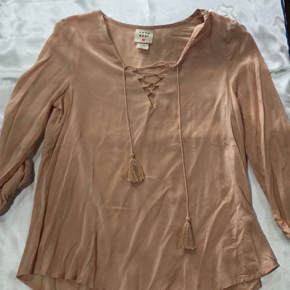 Neon soul blouse